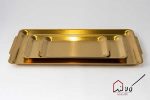 سینی استیل رنگ ثابت طلایی - Image 3