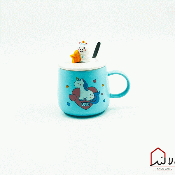 ماگ سرامیکی طرح تک شاخ