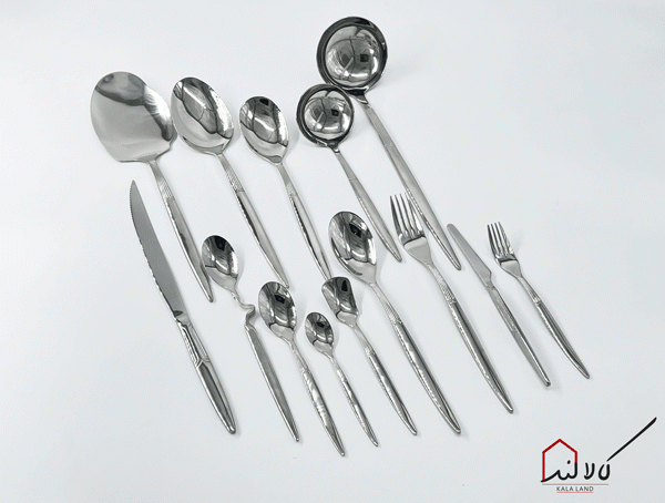 سرویس قاشق چنگال استیل