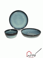 سرویس سرامیک دو رنگ ابی