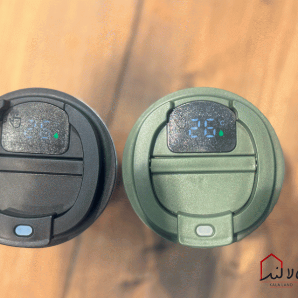 تراول ماگ کمر سیلیکونی دماسنج دار